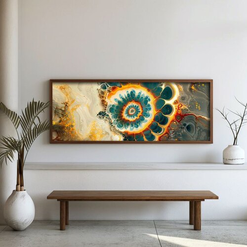 WALLXPERT FAH171-120 Multicolor Decorative Framed MDF Painting Cene