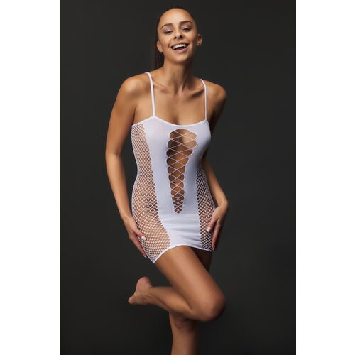 Passion Bodystocking BS027 White Slike