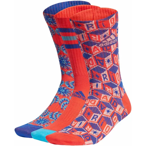 Adidas Sportske čarape morsko plava / svijetloplava / crvena / bijela