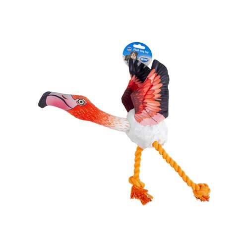 Duvoplus igračka za pse pluche flying flamingo, 10x30x43.5cm Cene