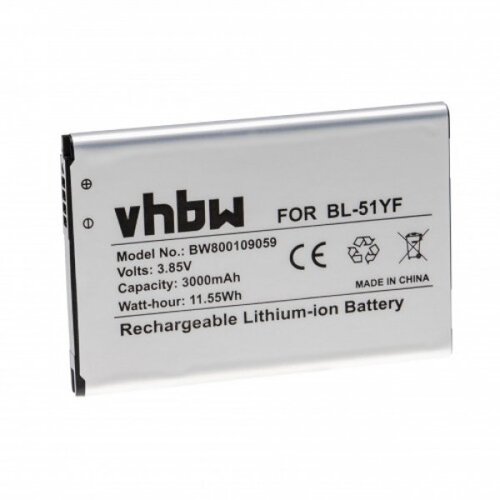 VHBW Baterija za LG G4 / H810 / H819 / LS991, VS986, 3000 mAh Slike
