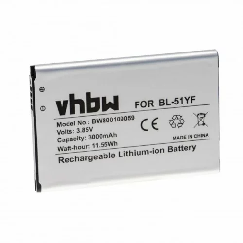 VHBW Baterija za LG G4 / H810 / H819 / LS991, VS986, 3000 mAh