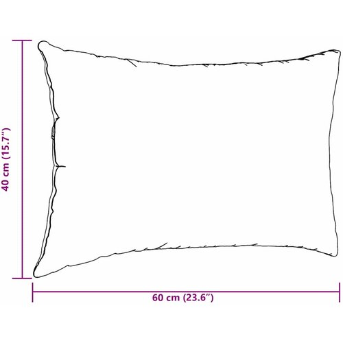  Jastučići za sofu 2 pcs Plava 60 x 40 cm tkanina Slike