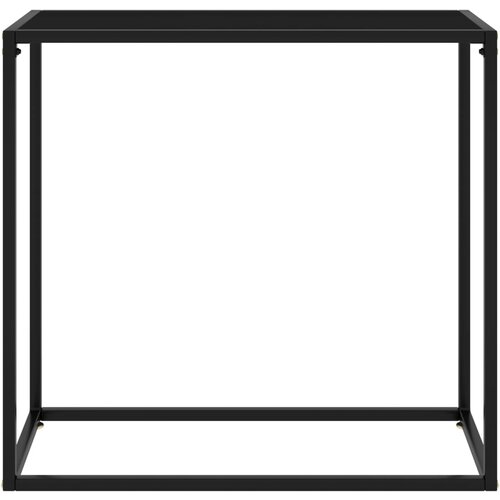Maison Chic konzolna miza - miza ob steni črna 80x35x75 cm kaljeno steklo, (21785824) Slike