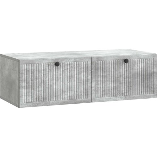TV ormar za zid Betonska siva 98 x 41 x 30 cm Konstruirano drvo Cene