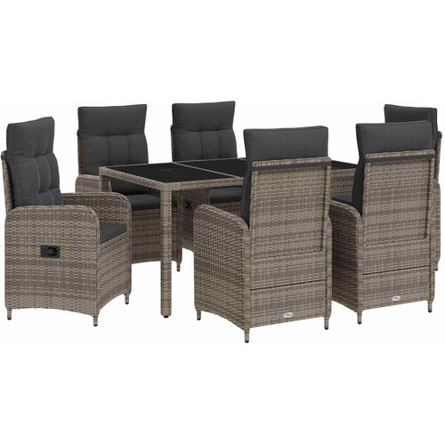 Vanjski set za objedovanje 7 pcs Svijetlo siva i tamno siva Cijene