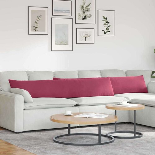 vidaXL jastučići za sofu 2 pcs vinska crvena 200 x 40 cm Cijene