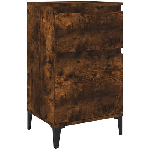 Maison Chic Nočna omarica - Nočna miza dimljen hrast 40x35x70 cm, (21688930) Slike