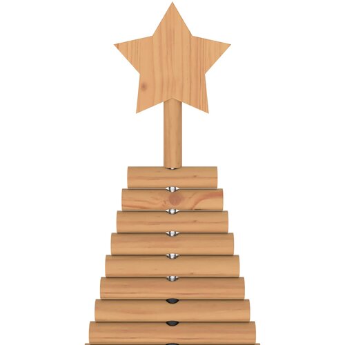  Drveno božićno drvce KOTKA 240 cm Masivna borovina Slike