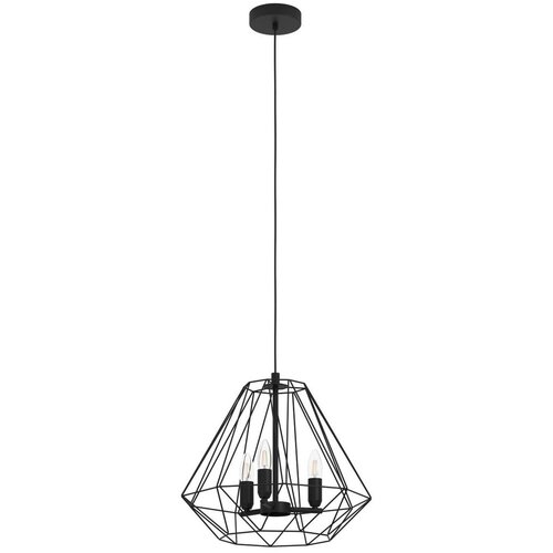 Eglo Tarle viseća lampa 3xE14, &amp;Oslash;44,5 cm, crna žičana, 43845 Slike