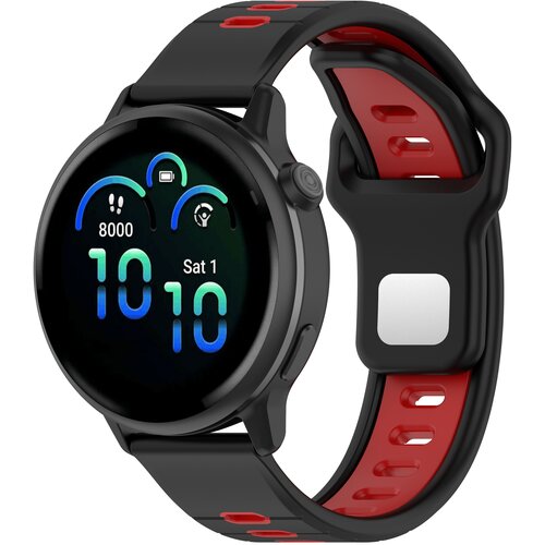 INF Eleganten 22 mm nadomestni pa&scaron;ček za Garmin vivoactive 6 Black+Red, (22148770) Cene