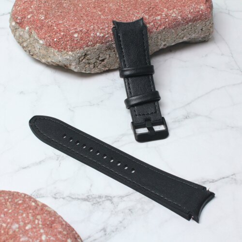 narukvica kozno gumena za samsung smart watch 4, 5 22mm crna Slike