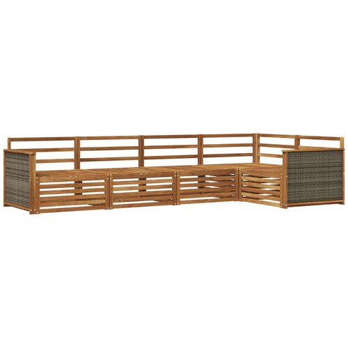 vidaXL Zunanja garnitura za sedenje 5 pcs Naravna Masiven les akacije, (5000280762) Cene