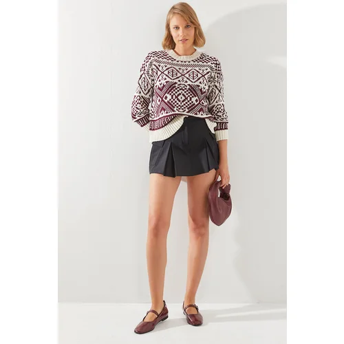 Bianco Lucci Women's Jacquard Sweater