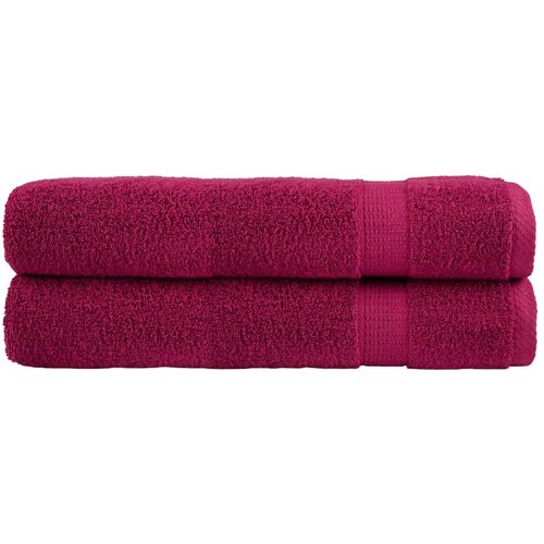 VidaXL Premium brisače 2 kosa bordo 100x200 cm 600 g/m2 100 % bombaž Slike