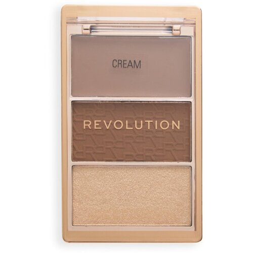 REVOLUTION MAKE UP Makeup Revolution Bronze Icon paleta bronzera Golden Medium 2 x 3,5 g + 2,8 g Slike