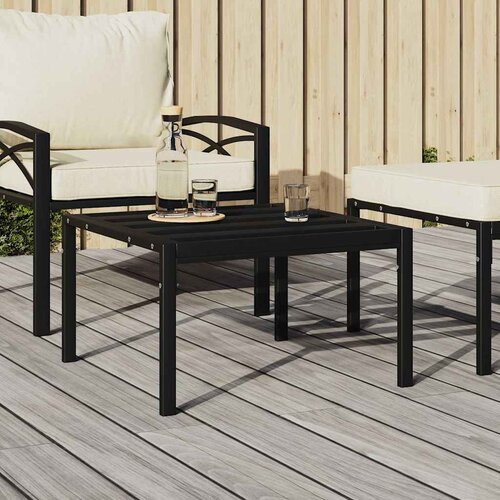  Vrtni stolić za kavu crni 60 x 60 x 35 cm čelični Cijene
