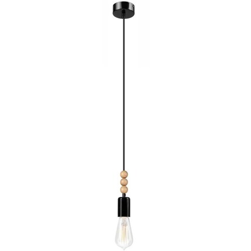  Luster na sajli SIMON 1xE27/60W/230V crna/buk Cene