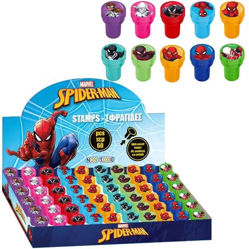 Luna &scaron;tampiljka za vrh svinčnika   z likom spider-mana v več različicah 1 kos Cene
