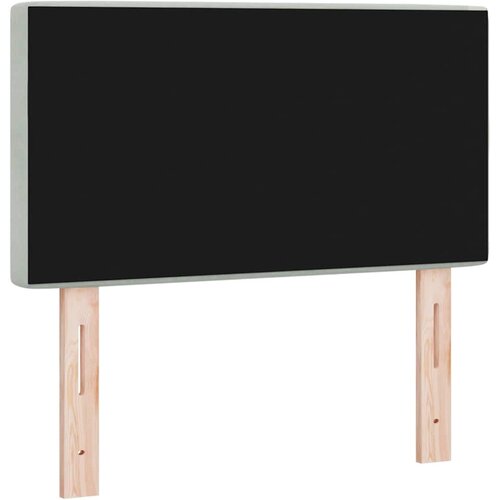  LED glava kreveta s LED trakama Svijetlo siva 80 cm Bar&amp;scaron;un Slike