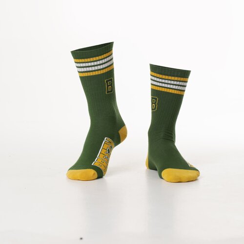 Fasardi Men's green sports socks with the inscription Cene