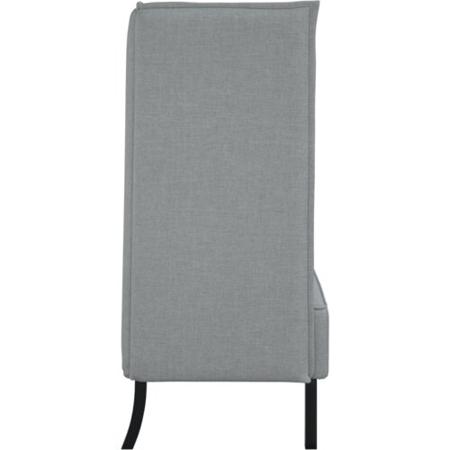 VidaXL Sofa s visokim naslonima Svjetlosiva 109x56x121 cm Tkanina Slike