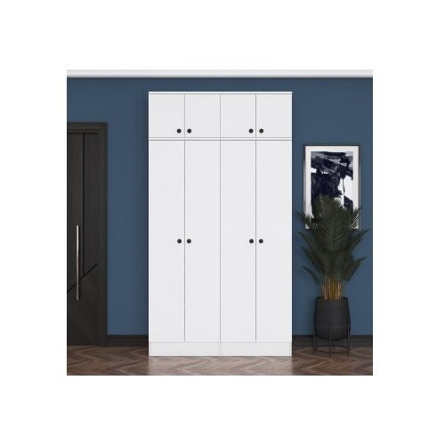 Hanah home Ormar za hodnik EA146 - 3882, 119,6x226,4x37,5 cm, Bijela Cene