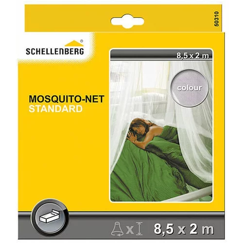 SCHELLENBERG Mosquito Net Mrežica za zaštitu od insekata (Š x V: 200 x 85 cm, Boja tkanine: Bijele boje, Pričvršćivanje kukicama, Krevet)