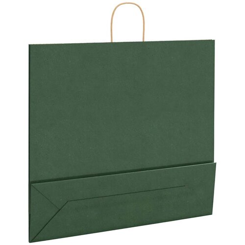  Papirnate vrećice 250 kom s ručkama zelene 54x15x49 cm Slike