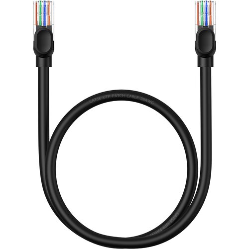 Baseus Kabel Ethernet mrežni kabel Cat 5 RJ-45 1000Mb/s sukani par 0,5m črn, (21831635) Cene