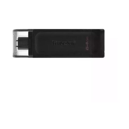 Kingston USB Stik DataTraveler 70, 64GB, USB-C 3.2 Gen 1, 5 Gbps, OTG, Crni Slike