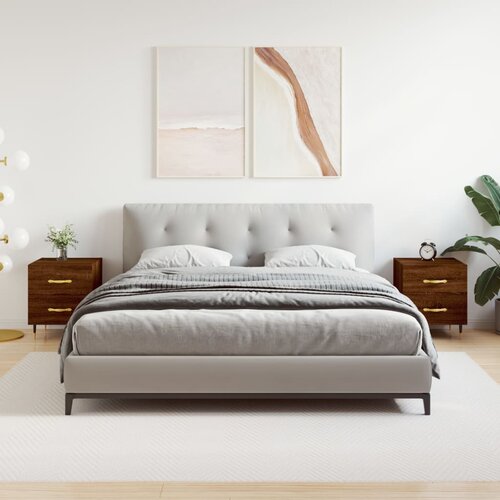 vidaXL Noćni ormarići 2 kom boja hrasta 40x35x47 5cm konstruirano drvo Cijene