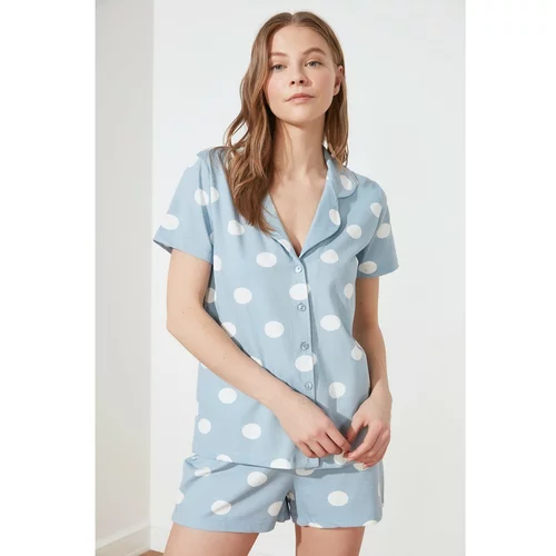 Trendyol Ženska pižama komplet Polka-dot detailed