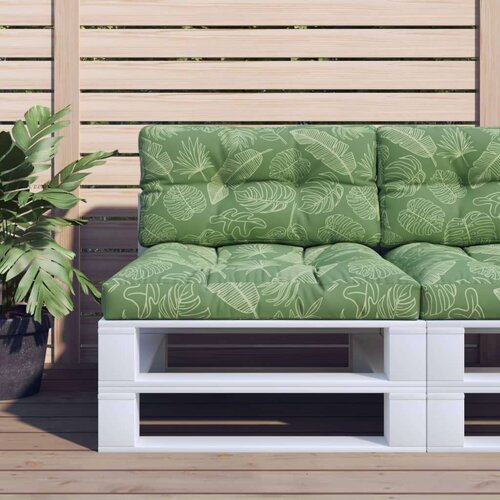  Jastuk za palete s uzorkom lišća 70 x 40 x 12 cm od tkanine Cijene