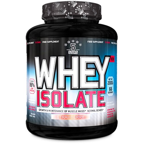 5 STARS whey isolate protein jagoda, 2kg Cene
