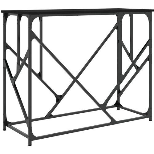 Maison Chic konzolna miza - miza ob steni črna 100x40x80 cm inženirski les, (21786323) Cene