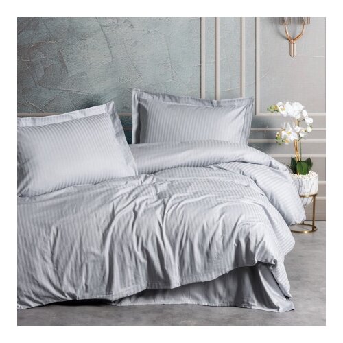 Dekordom posteljina cb elegant stripe saten - gri ( 043924 ) Slike