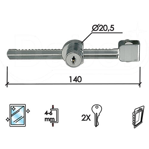 Dabel bravica za staklo 2108 Hr fi20,5X140mm 2K DSP 3304035 Cene