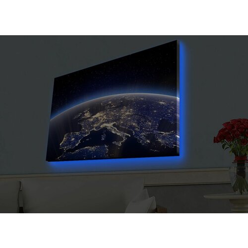 Wallity 4570HDACT-093 multicolor decorative led lighted canvas painting Slike