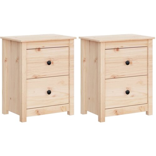 Maison Chic Dvo delni komplet Nočne omarice - Nočne mize 50x35x61,5 cm trdna borovina, (21689973) Cene