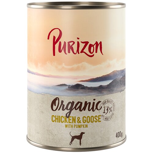  10 + 2 gratis! Purizon mokra pasja hrana 12 x 400 g/ 800 g - Pi&scaron;čanec in gos z bučo (12 x 400 g) Cijene