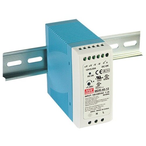 Mean Well Napajanje na DIN &scaron;inu 12V 3.33A 40W MDR-40-12 Cijene