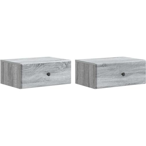  Stenski nočni omarici 2 pcs Siva Sonoma 49 x 34,5 x 20 cm, (5000209880) Cene