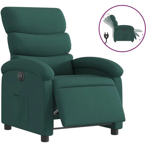 Maison Chic Električni naslanjač - Relax naslanjač temno zeleno blago, (22061505) Maison Chic Električni naslanjač - Relax naslanjač temno zeleno blago, (22061505)