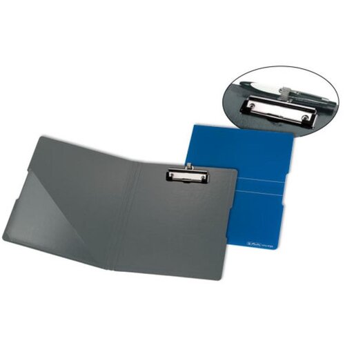 Herlitz Ploča podložna PVC, sa &scaron;tipaljkom, preklopom i gumicom, A4, Easy orga to go, plava Cijene