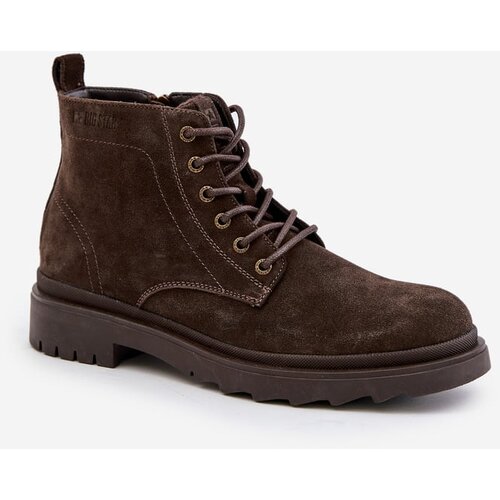 Big Star Suede Insulated Men's Ankle Boots Zipper Big Star Brown Cijene