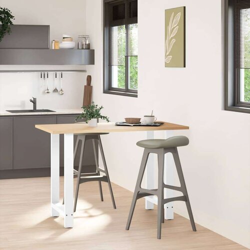  Noge stolića za kavu 2 kom bijele 60x(90-91) cm čelik Slike