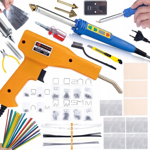 Rosfix SET ORODIJ ZA VARJENJE PLASTIKE BLUE KONG RBK120W &ndash; 120W, 200&ndash;600&deg;C, 800 SPONK, 5 SPOJEV | ZA PP, PE, ABS, PVC, (5000076087) Cene