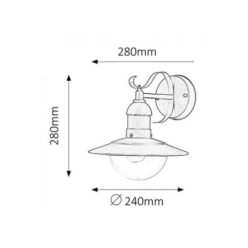 Rabalux oslo spoljna zidna lampa E27 60W mat zelenoIP44 spoljna rasveta Cene