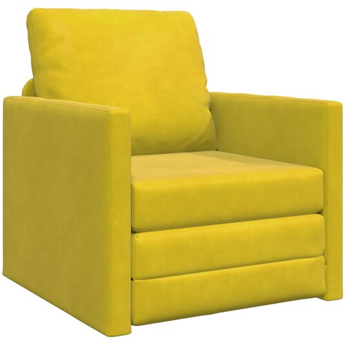 VidaXL Kauč na razvlačenje 2-u-1 Tamno žuti 74x77x81 cm Bar&amp;scaron;un Slike